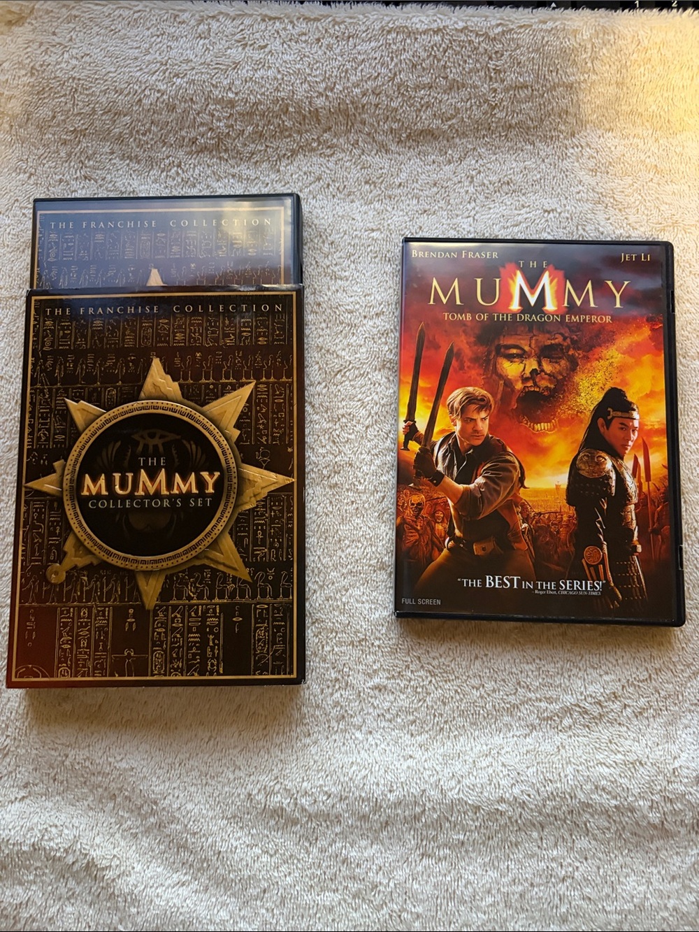 The Mummy Collector's Set Collection & Tomb of the Dragon Emperor DVDs EUC